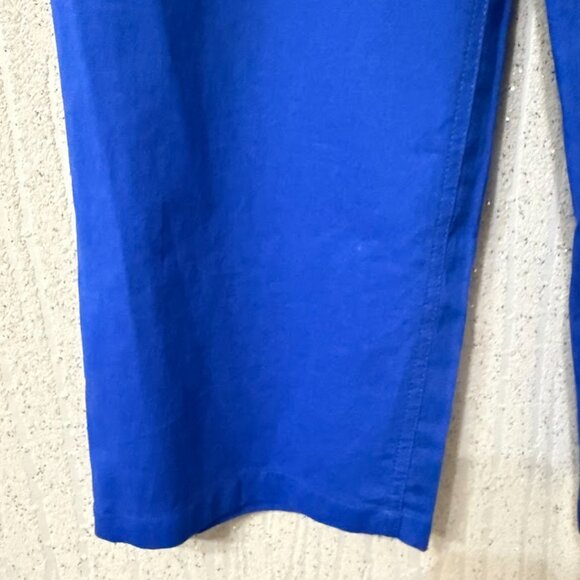 Jones New York Signature Women’s Blue Linen Blend Cropped Pants Size: 4 (EU 34) - Picture 5 of 8